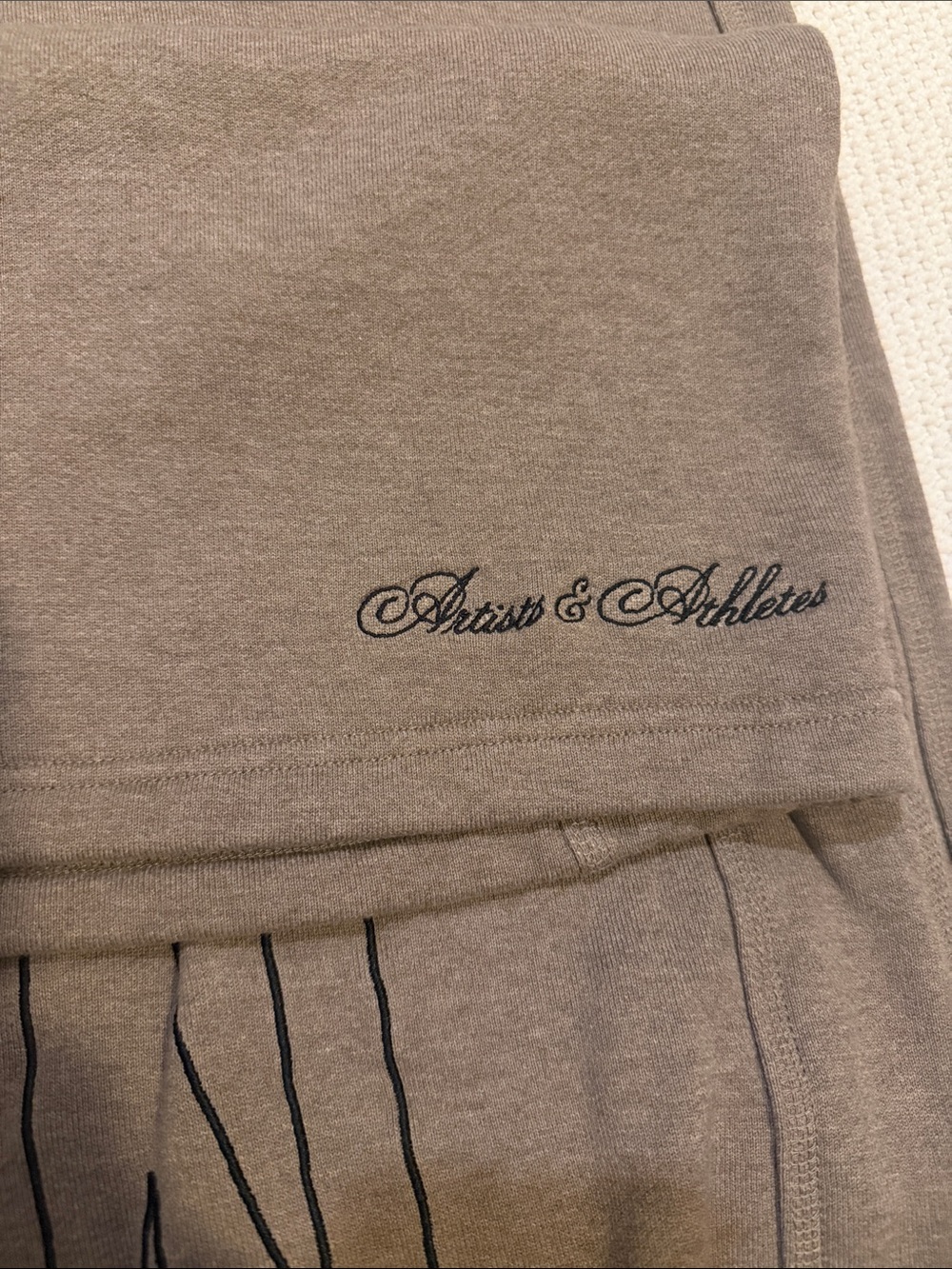 Nike Taupe Graphic Logo Sweats - Picture 3 of 3
